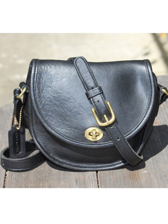 Coach Handbags - Coach Vintage - Watson Crossbody Bag 9981 in Black, USA 1995 + Hangtag